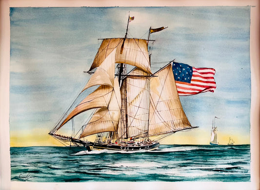 Pride of Baltimore II (Watercolor Print)