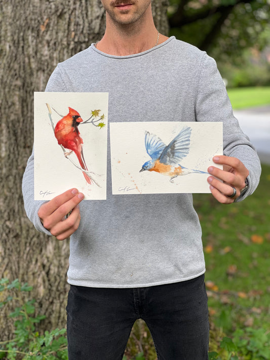 Commissioned Bird Painting (Original)