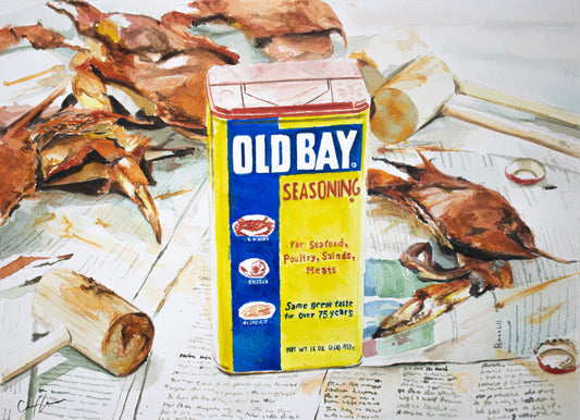 Old Bay (Watercolor Print)