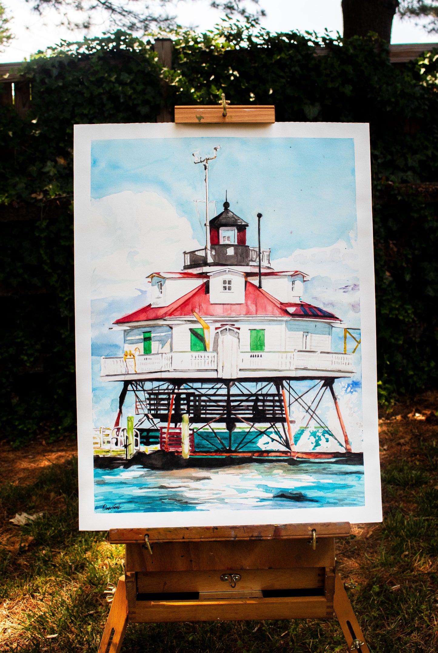 Thomas Point Lighthouse (Watercolor Print)