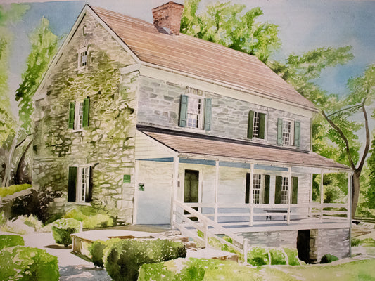 Jonathan Hager House (Watercolor Print)