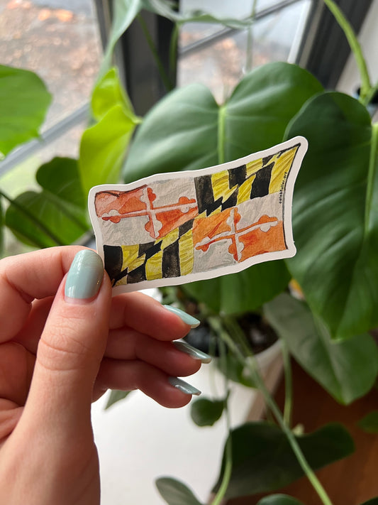 Maryland Flag Sticker