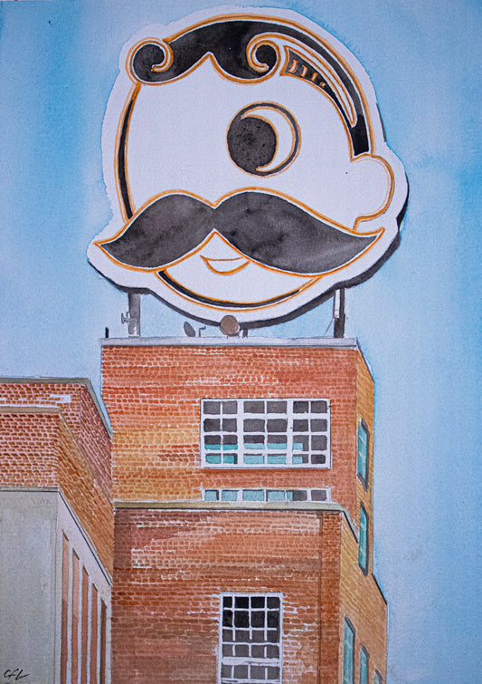 Natty Boh (Watercolor Print)