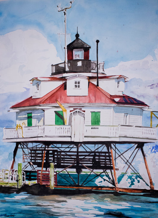Thomas Point Lighthouse (Watercolor Print)